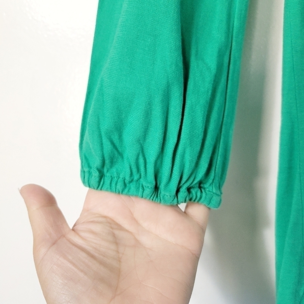 Lilly Pulitzer Braylen Signature Green Tunic Top Size XS - Picture 4 of 9
